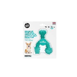 Tasty Bone Mordedor Trio Sabor Menta Para Perros